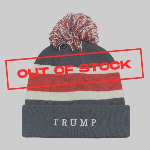 Trump Stripe Pom Beanie