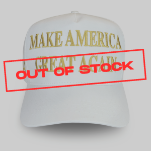 45-47 MAGA hat – White/Gold (2024)